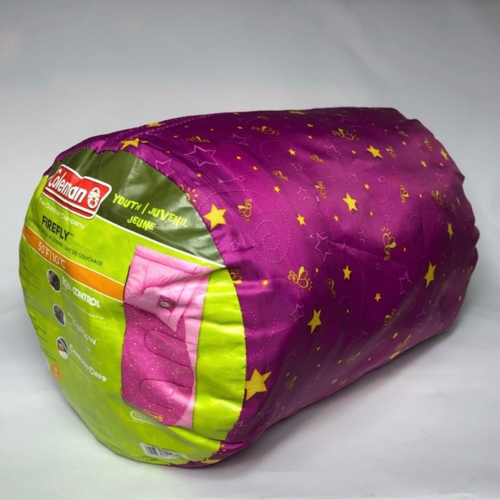 Coleman Firefly Youth Pink Sleeping Bag.